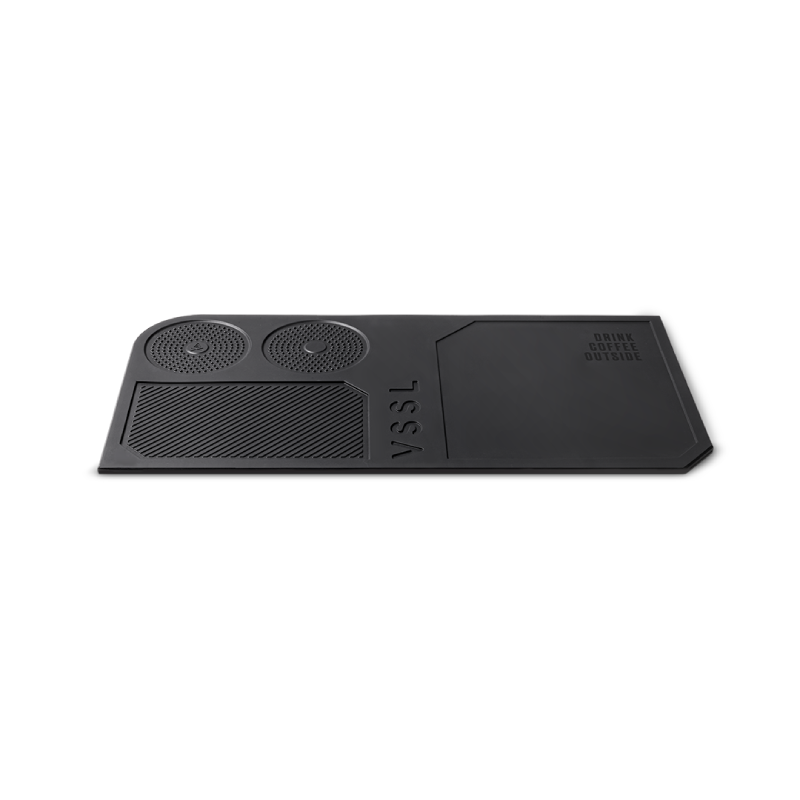 VSSL Nomadic Tailgate Mat for outdoor coffee prep