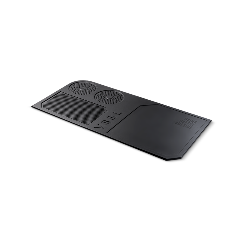 VSSL Nomadic Tailgate Mat for outdoor coffee prep