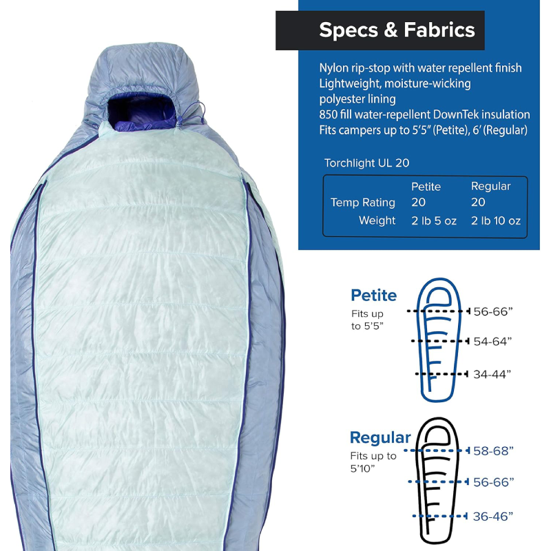 Women's Torchlight -7 UL Sleeping Bag - Petite