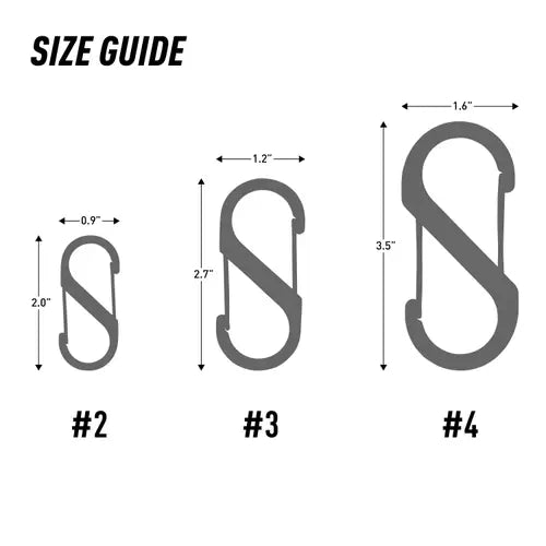 S-Biner Aluminum Dual Carabiner Combo 3 Pack