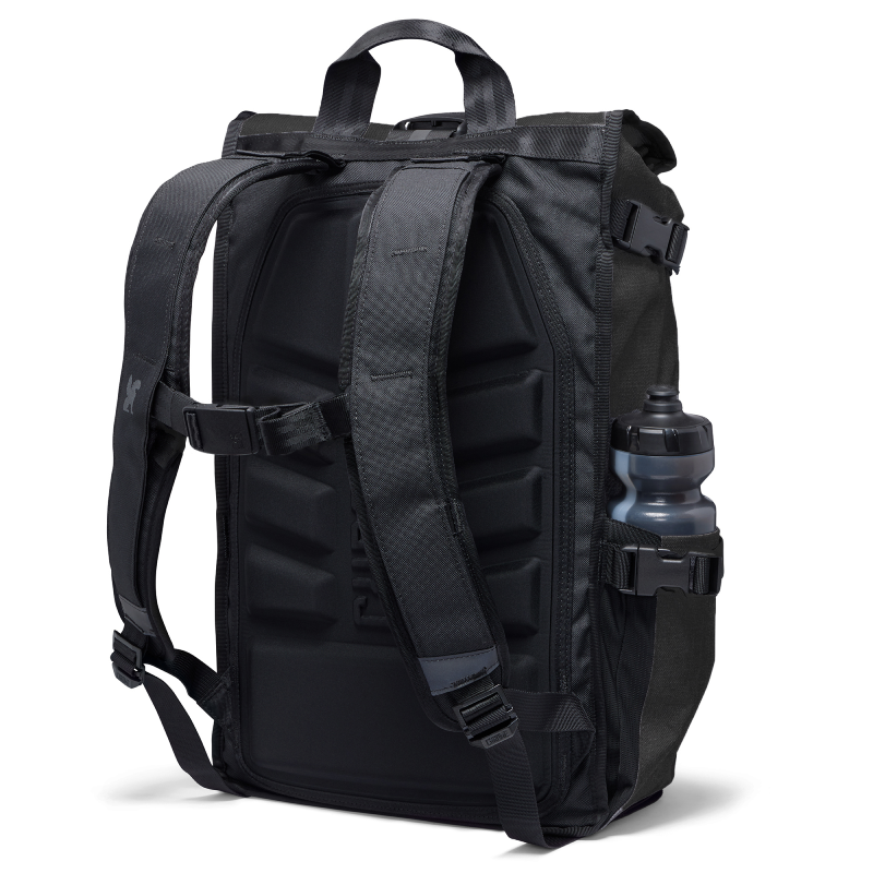Chrome Barrage 22L rolltop backpack in Black