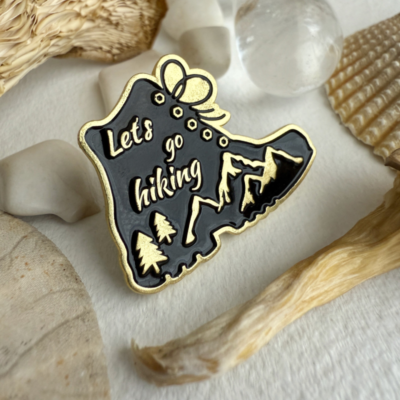 Muir Let's Go Hiking Boot Lapel Pin