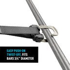 CamJam® HookLock™ Ratchet Strap System - 12ft