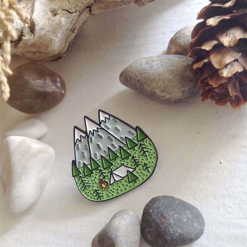 Gone Campin' Lapel Pin