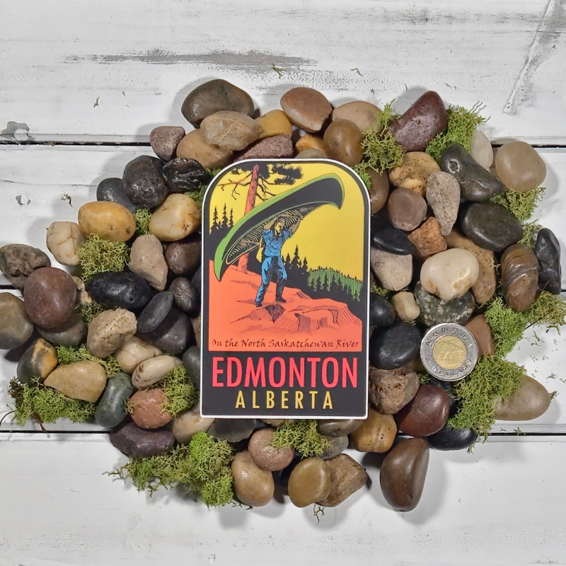 Edmonton Canoe Portage Sticker