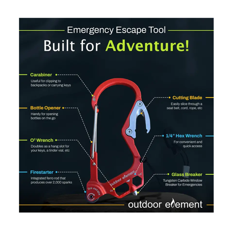 Outdoor Elements Escape Biner Features