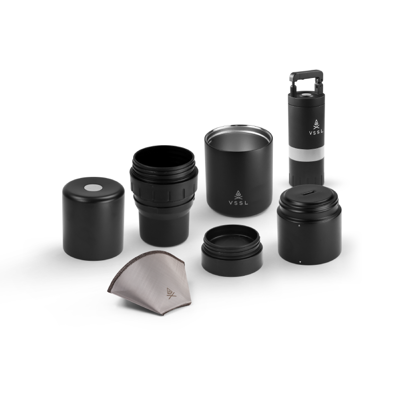 VSSL Nest Pour Over Kit and Java G25 Grinder Gift Set