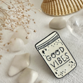 Good Vibes Jar Full O' Rad Lapel Pin