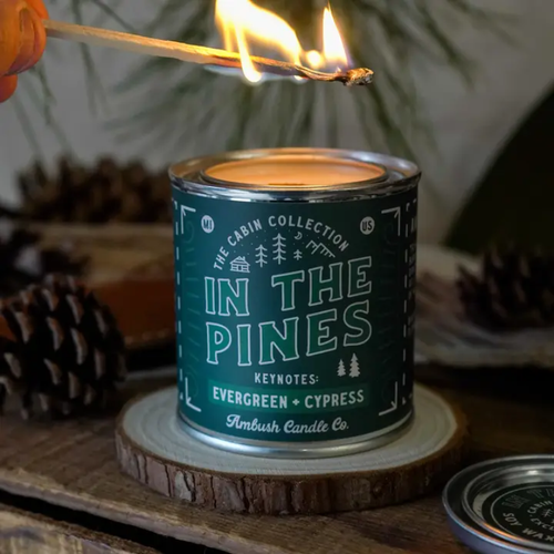 In The Pines - Evergreen + Cypress 8oz Soy Candle