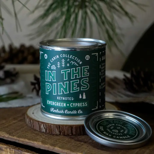 In The Pines - Evergreen + Cypress 8oz Soy Candle