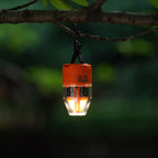 Rechargeable camping air pump with lantern function
