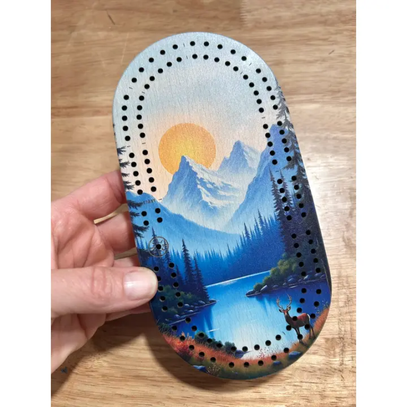 Wilderness Mini Travel Cribbage Board