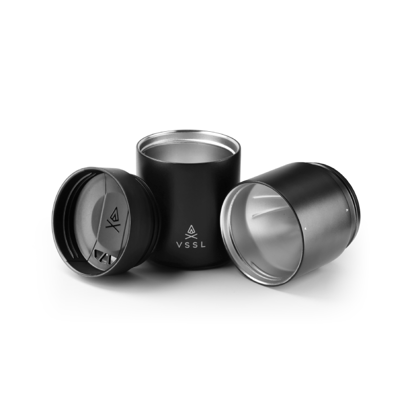 VSSL Nest Pour Over Set with mug and dripper in Black