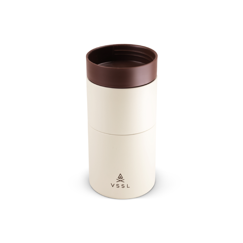 VSSL Nest Pour Over Set with mug and dripper in Cream