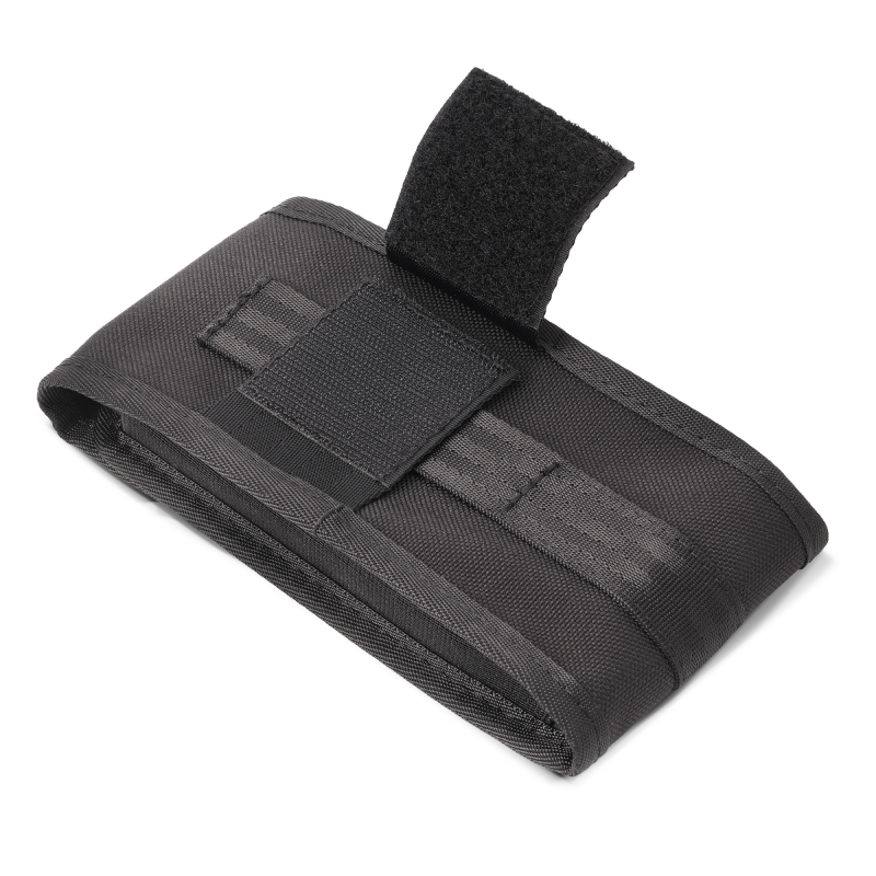 Chrome Large Phone Pouch in black rugged nylon