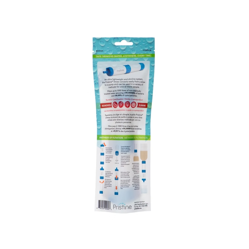 Pristine Straw with Pump Function ultralight water filter