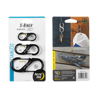 S-Biner® SlideLock® Black Stainless Steel 3pk
