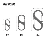 S-Biner® SlideLock® Black Stainless Steel 3pk
