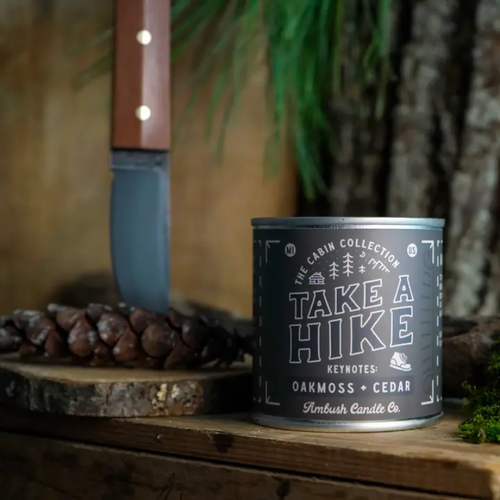 Take A Hike - Oakmoss + Cedar 8oz Soy Candle