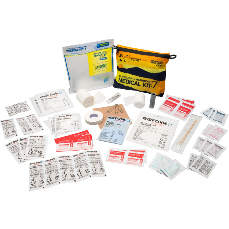 Lightweight AMK .7 emergency kit with DryFlex inner pouch