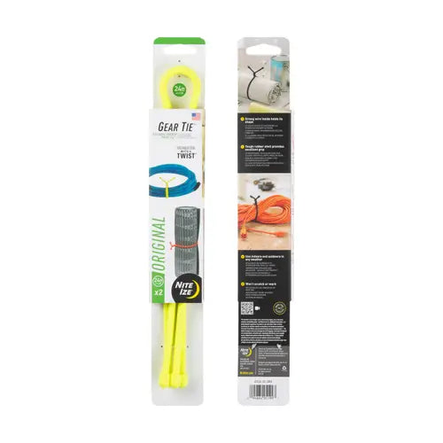 Gear Tie Reusable Twist Tie - 24in Yellow