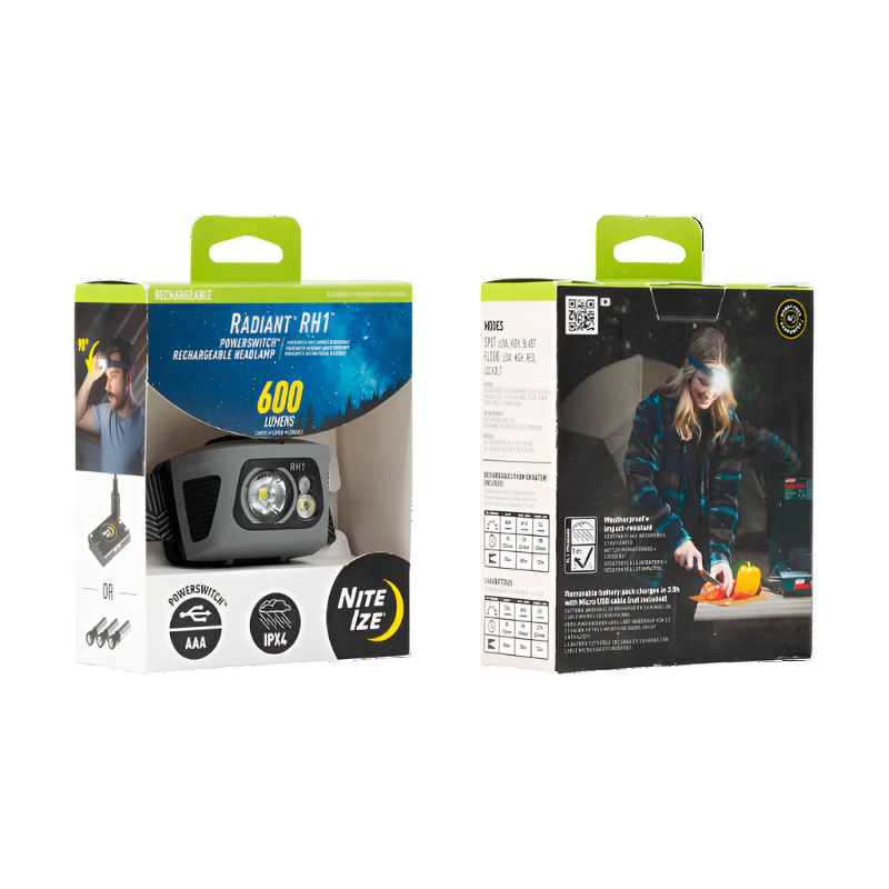 Radiant RH1 PowerSwitch Rechargeable Headlamp